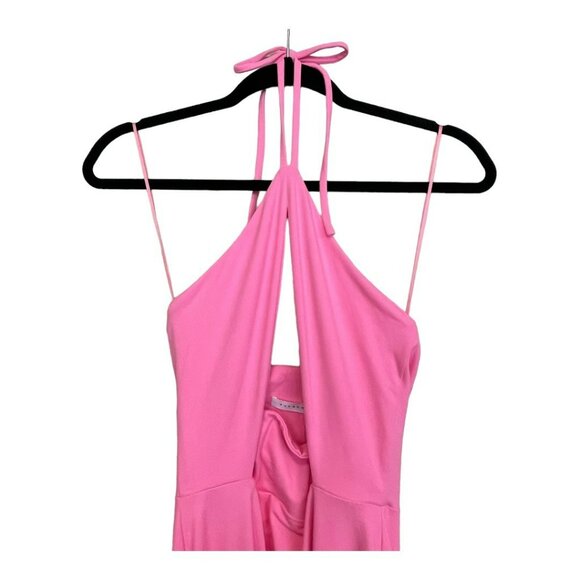Susana Monaco Pink Halter Dress Keyhole Size Small NEW - Picture 2 of 5
